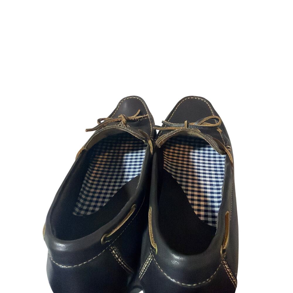 Crown & Ivy Size 11M Brown Leather Moccasins - Picture 7 of 9